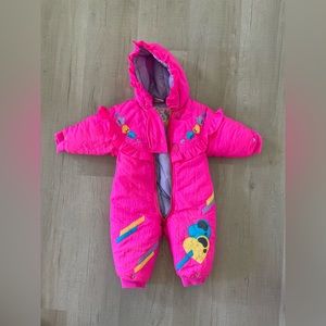 Vintage Casual Time Baby Snowsuit